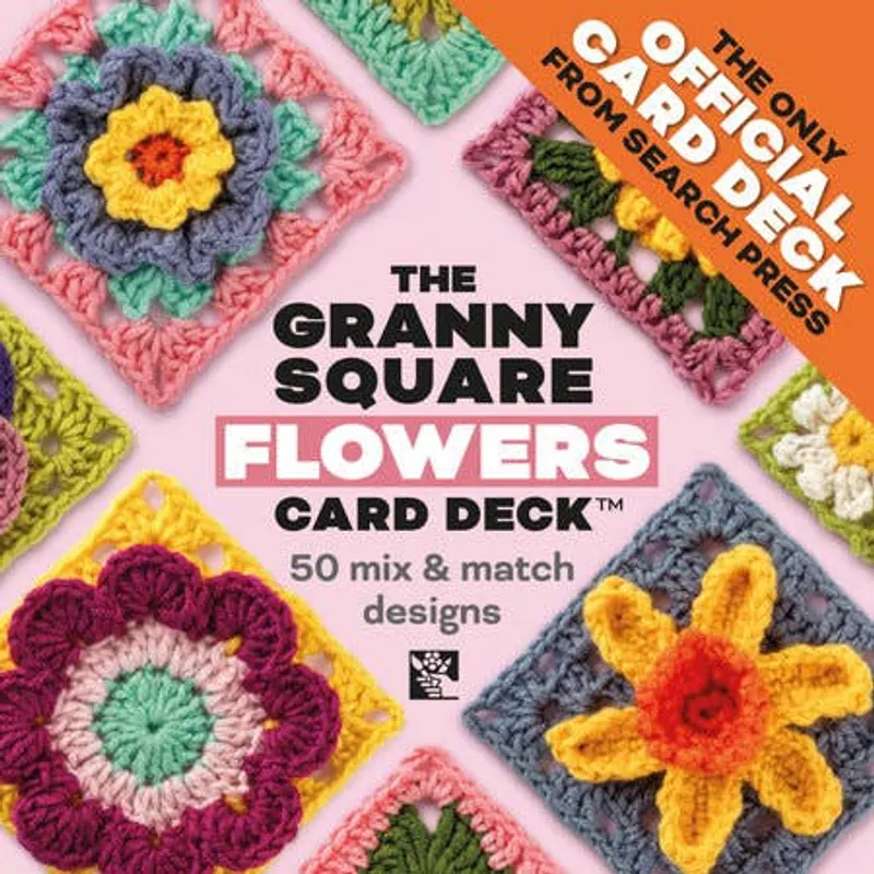 Granny Sq Flowers Card Deck