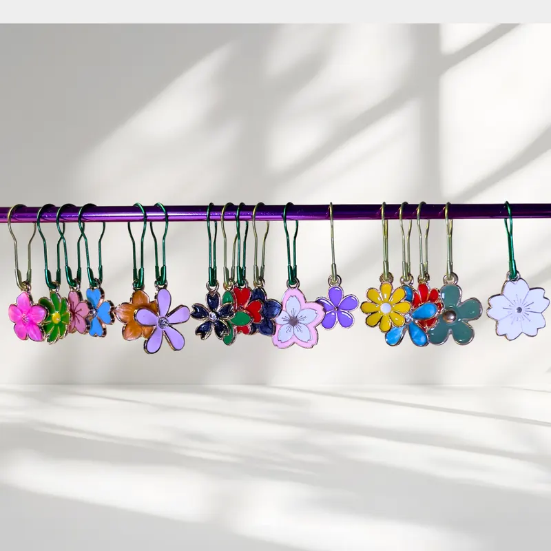 Flower Garden Stitch Marker Set