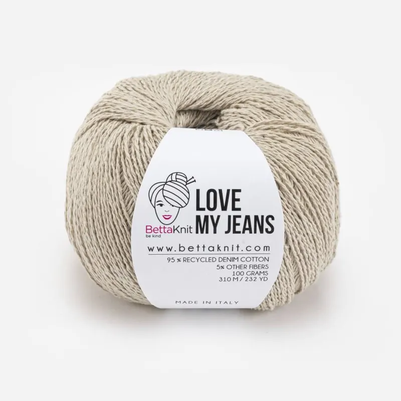 Love My Jeans, yarn obtained from the recycling of old jeans